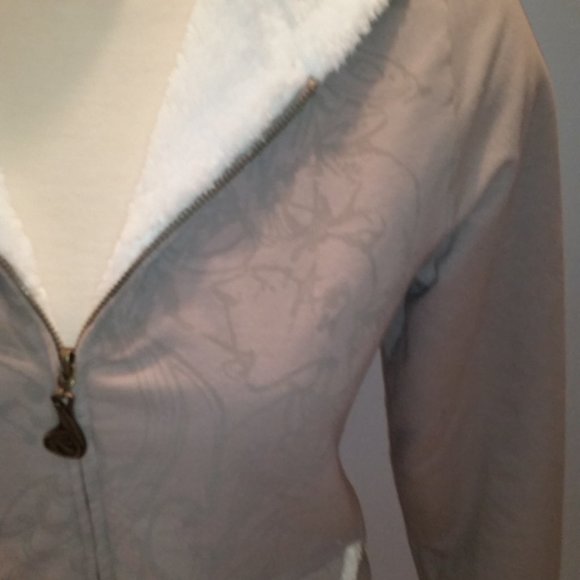 Kewl tan sherpa hoodie NWOT - Picture 3 of 7